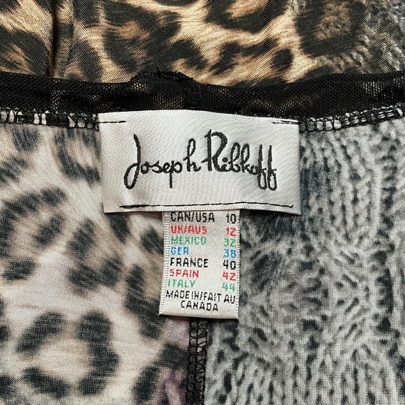 JOSEPH RIBKOFF Animal Print Tunic Sz 10 - Picture 5 of 8